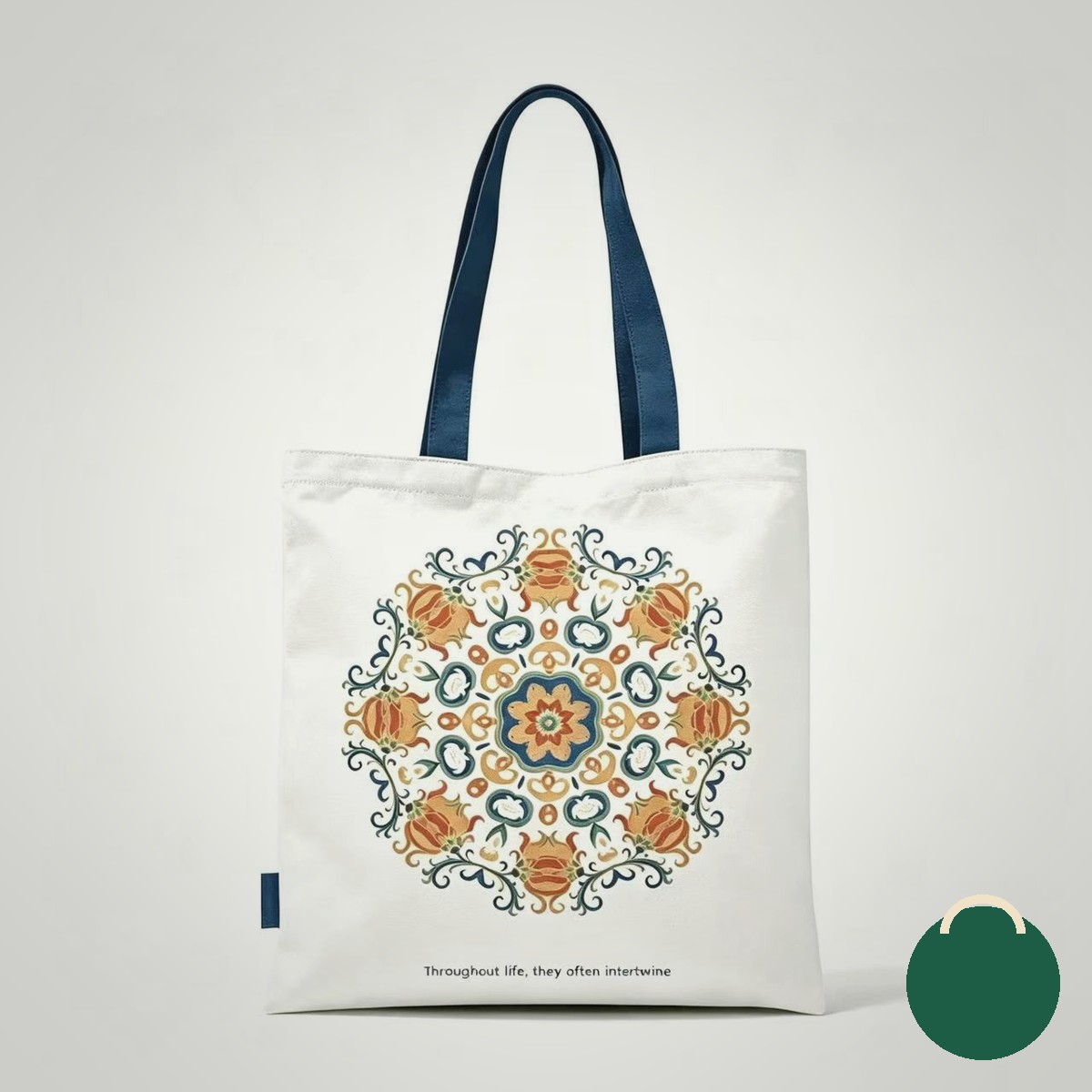 All-cotton tote bags at a farmers market
