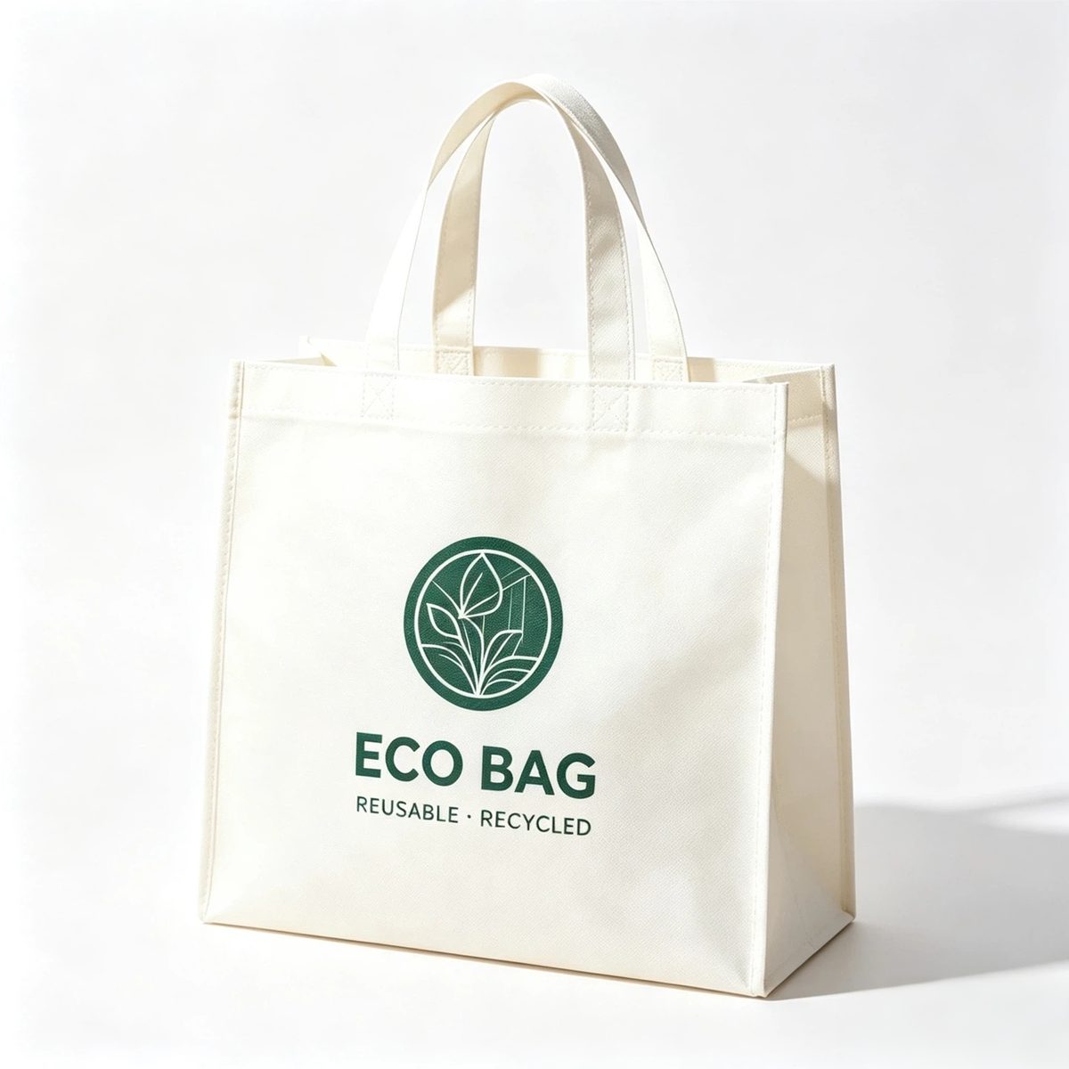 Custom non-woven tote bag &mdash; style 04 sample EBG-NW-04 - wholesale branded bags with logo, MOQ 500 pcs
