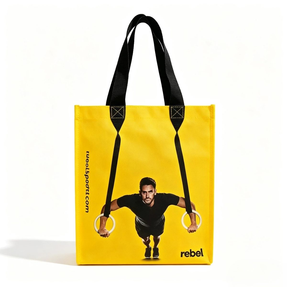 Custom non-woven tote bag sample EBG-NW-05 - wholesale branded bags with logo, MOQ 500 pcs